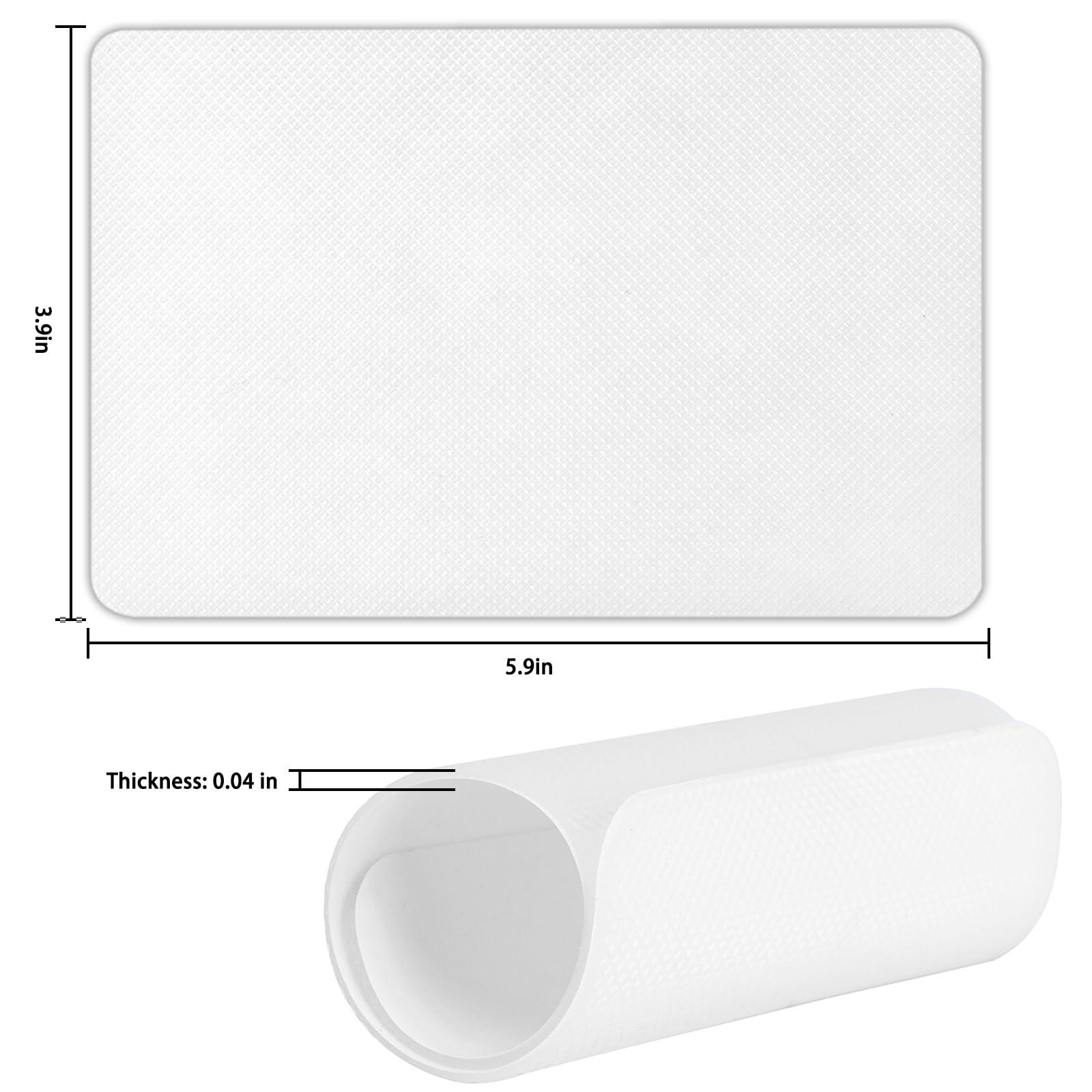 GADEBAO GADEBAO Shoe Sole Protector, 4 Pcs Self Adhesive Shoe Bottom Protector for High Heels, Silicone Anti Slip Shoe Grips on Bottom of Shoes, Sole Guard Non Slip Pads for Shoes (Medium, 6\" by 4\", Clear)