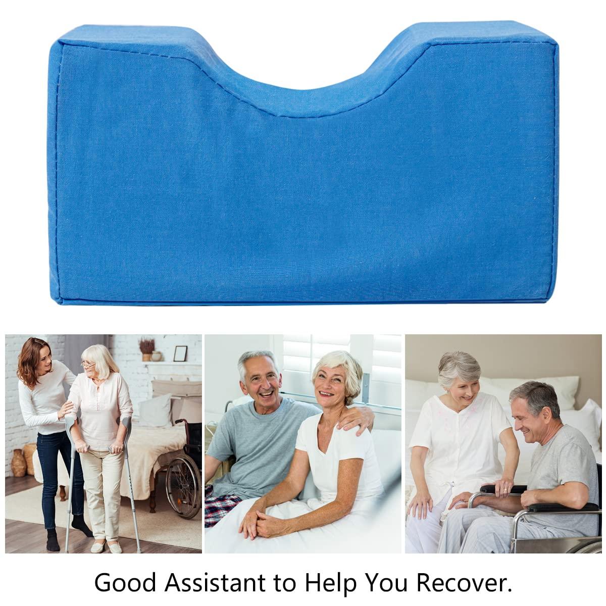 Flylin Heel Pillows for Pressure Sores, Heel Cushion Protector Pillow Foot Support Pillow for Relieve Pressure from Sores and Ulcers Heel Pillow Wrist Pillow for Sleeping and Recovering Post Surgery (1 Pcs)