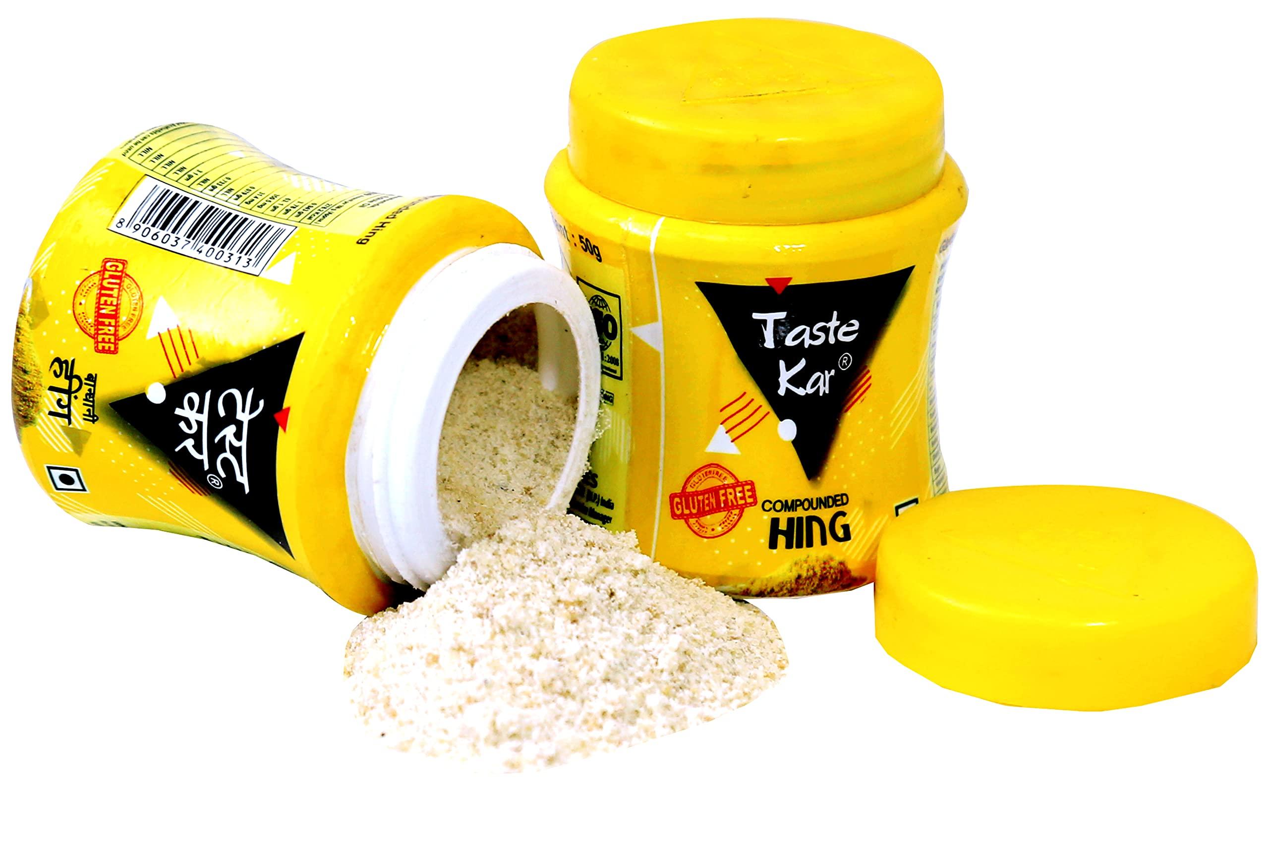 TASTEKAR Tastekar Gluten Free Asafoetida Powder Hing Indian Spice | Compounded Heeng Asafetida Spice Powder-50 Gm