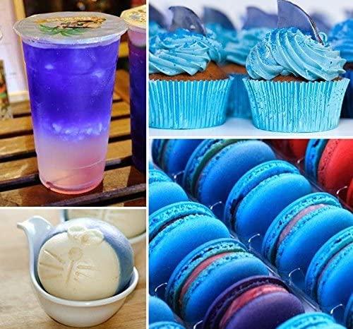 HUNCHAI HUNCHAI Butterfly pea Flowers Whole 500 g. Dried Herb 100% for Blue & Purple Drinks and Food Coloring
