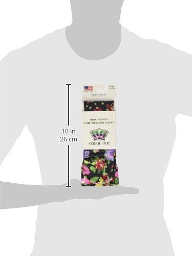 Celeste Stein Celeste Stein Therapeutic Compression Socks, Black Marisa, 15-20 mmHg, Moderate, 0.6 Ounce