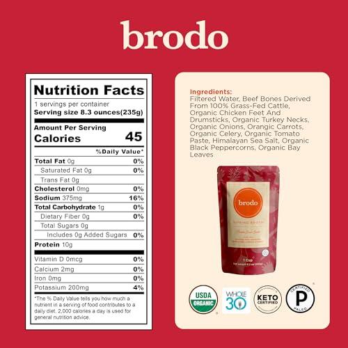 Brodo Brodo Chicken Broth (8.3 Ounce (Pack of 6), Brodo Variety Pack)