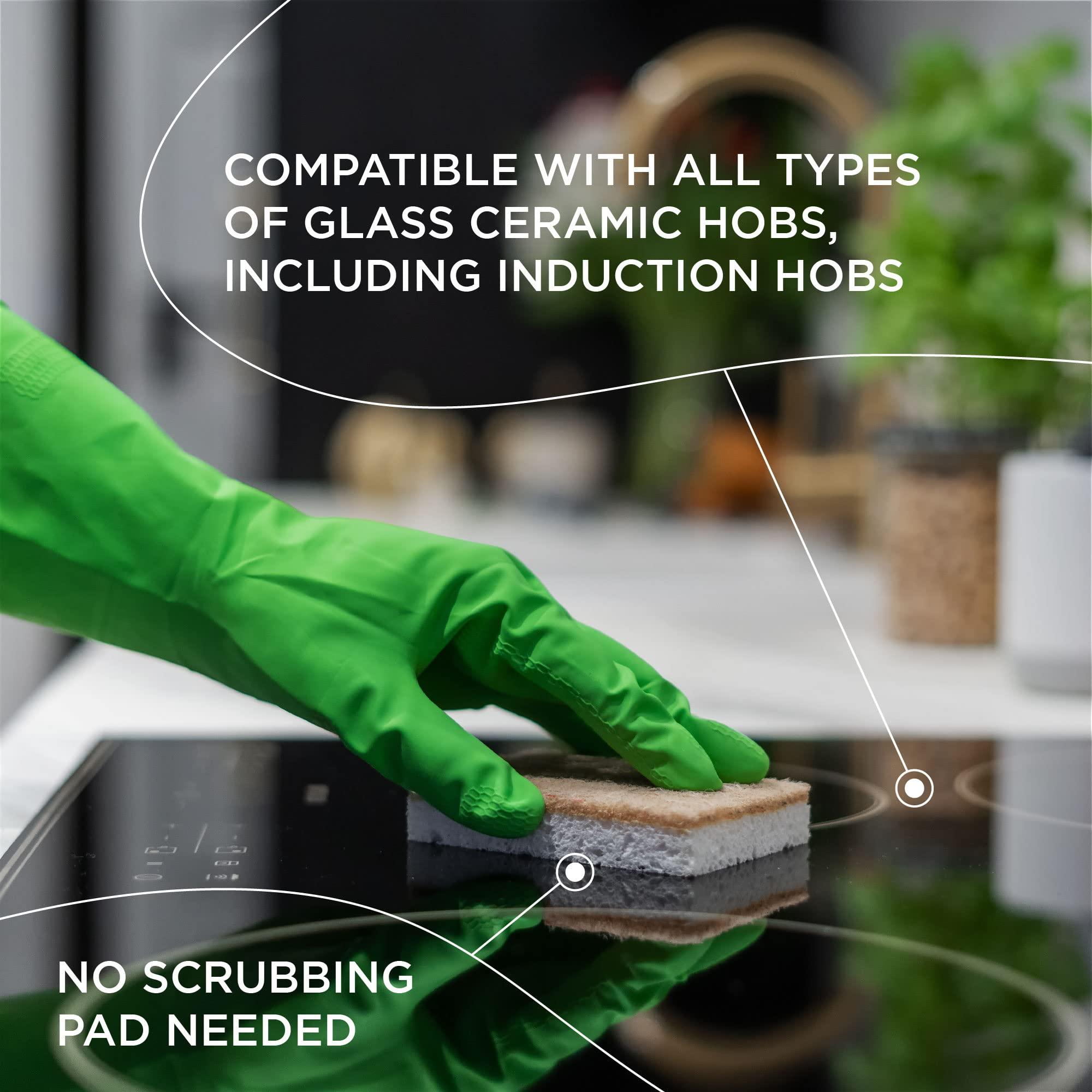 Nordicare Nordicare Stove Top Cleaner Glass Ceramic - Induction Cooktop Cleaner Polish And Protector For Everyday Use - No Scrubbing Pad Needed - Leaves Protective Film - Made In Denmark (16.9oz)