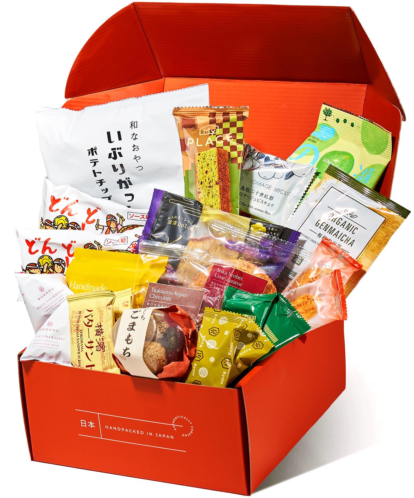 Bokksu Bokksu Seasons of Japan Snack Box - 1-Piece Tea + 22-Piece Snacks from Japan - Authentic Japanese Food Box with Cookies, Chips, Mochi, Crackers, Tea, and More