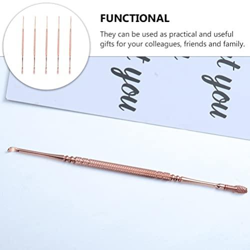 Healeved 5pcs Ear Spoon Earwax Removal Tool Ear Cleaner Ear Picking Spoon Earwax Spoon Ear Wax Removal Tool Clean Tool Home Earpick Ear Clean Accessory Wax Curette Earwax Cleaning Tool