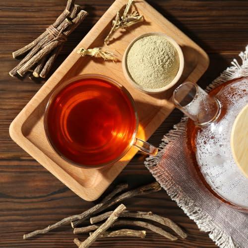 VIDA FARM VIDA FARM 125 Licorice Root Tea Bags, 100% Natural Licorice Tea Bags, Natural Sweet Dried Licorice Herbal Tea Bags, Licorice Root Tea, No Sugar, No Caffeine, Vegan