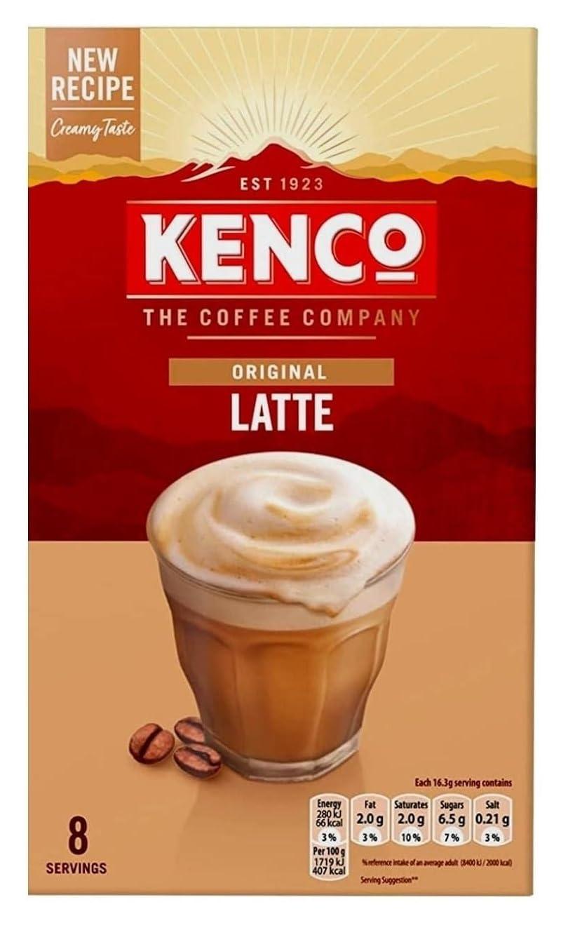 Kenco Kenco Instant Coffee Sachets Pick Any 6 packs from 9 Blend Inc: Almond Latte, Vanilla Latte, Oat Latte, Baileys Latte, Cappuccino, Flat White, ICED HOT salted Caramel Latte Etc.