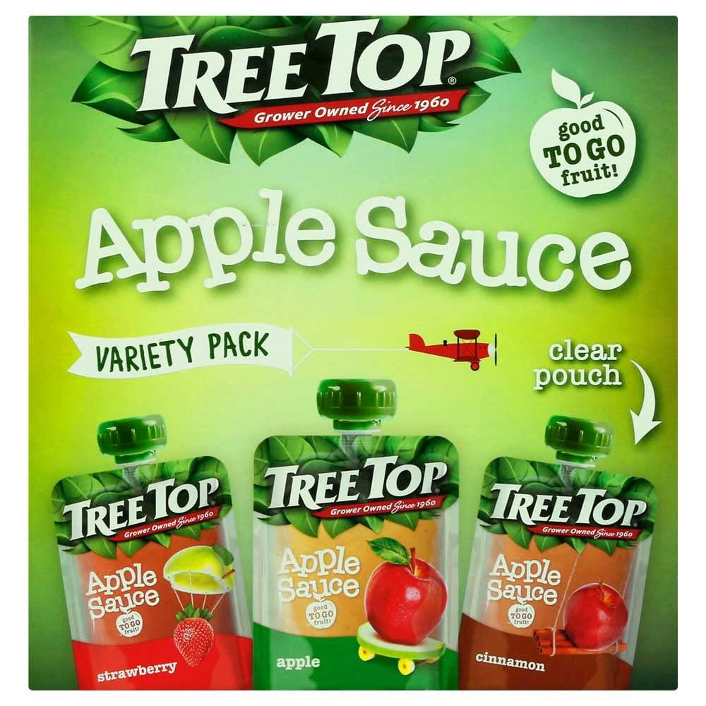 Tree Top Tree Top Apple Sauce Pouches Variety Pack, Apple, Strawberry, Cinnamon, 3.2 oz. each (Pack of 20)