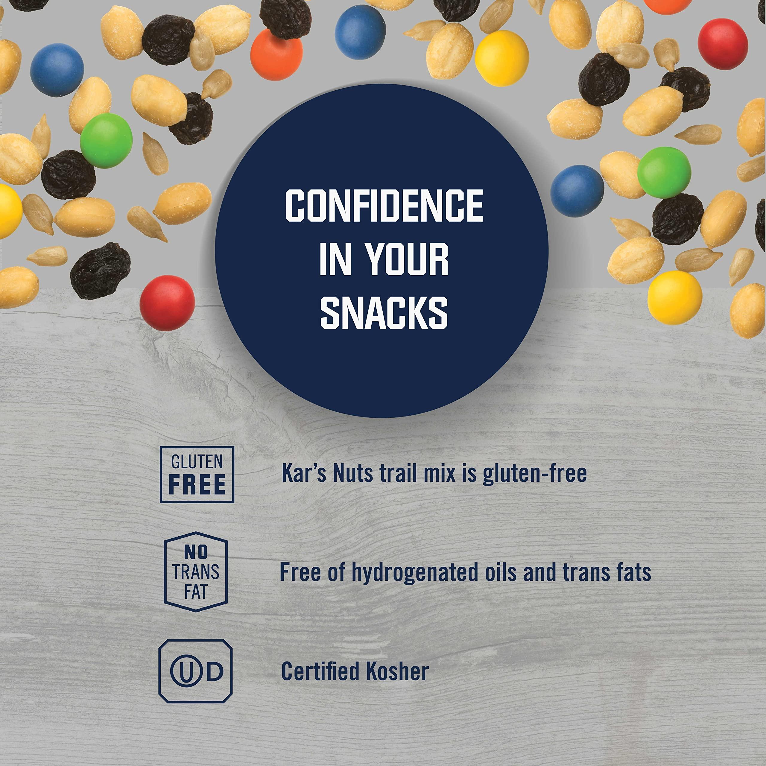 Kar's Nuts Kars Nuts Sweet N Salty Trail Mix 2 oz Individual Snack Packs, Bulk Pack of 72 - Healthy Snacks for Adults and Kids