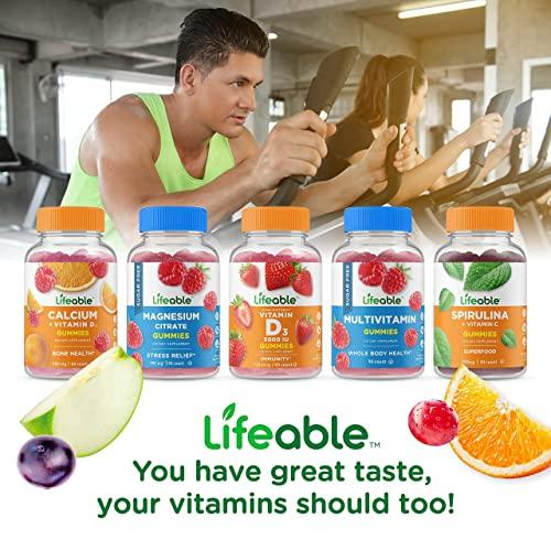 Lifeable Lifeable Iron with Vitamin C + B Complex, Gummies Bundle - Great Tasting, Vitamin Supplement, Gluten Free, GMO Free, Chewable Gummy