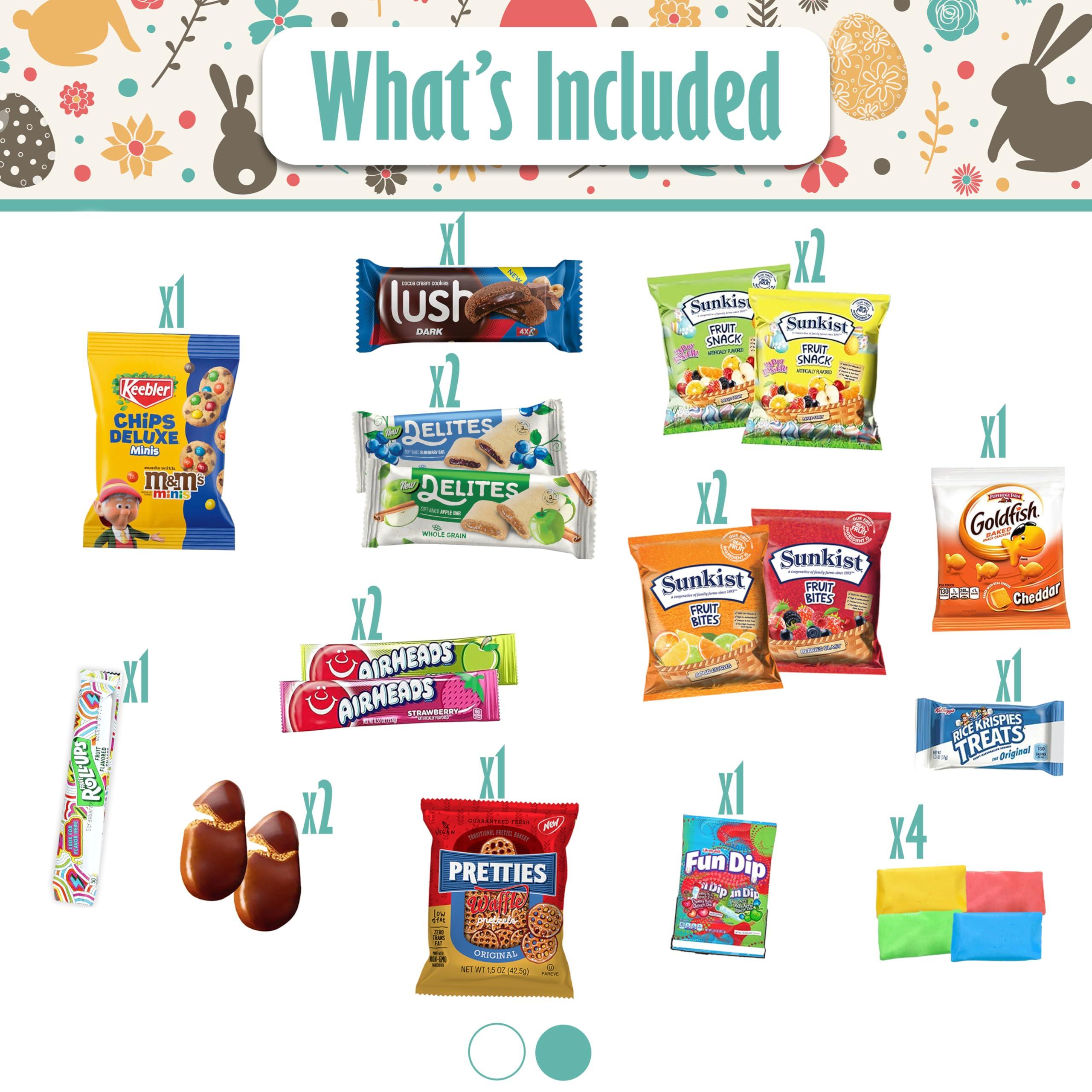 Eva\'s Gift Universe Eva\'s Gift Universe Easter Care Package (41 Count) Filled with Candy Chocolate Cookies and More Gift for Kids Girls Boys College Students