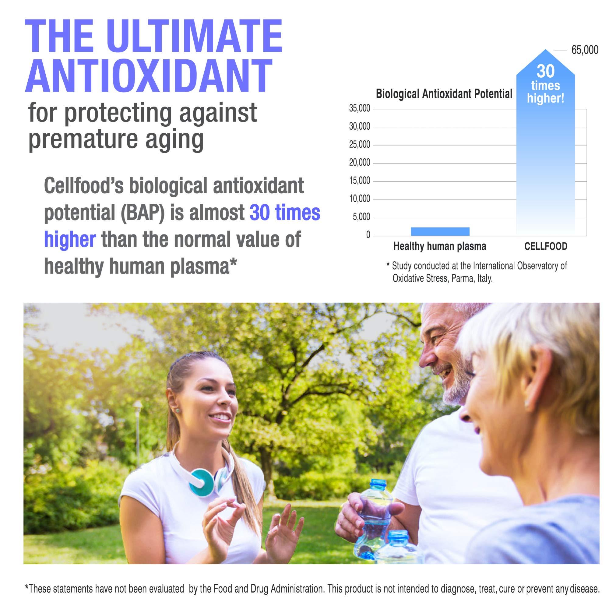 Cellfood Cellfood Oxygen Boost - 1 fl oz, 3 Pack - Liquid Oxygen Supplement for Lymphatic Drainage, Altitude Sickness, Jet Lag, Fatigue, Headaches, Hangovers & Energy - Gluten Free, Cert. Kosher