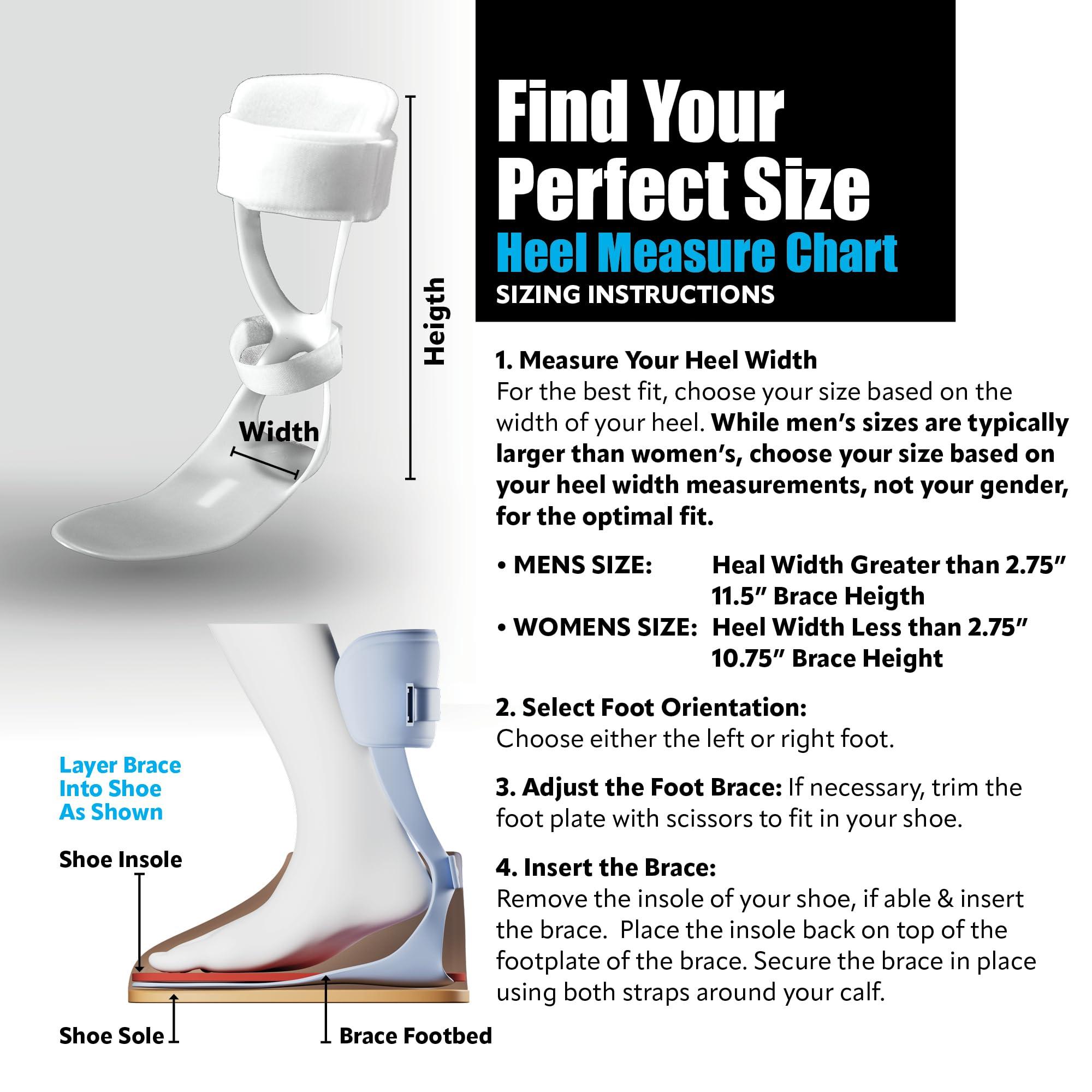 Brace On Swedish Deluxe AFO Drop Foot Stabilizer Brace, Drop Foot Stabilizer, Drop Foot Braces for Women, AFO Brace and Foot Drop Braces, Foot Boot for Injured Foot, Women, Left