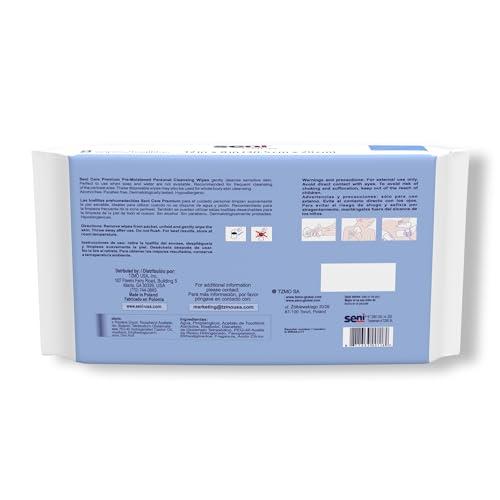 Seni SENI Care Premium Pre-Moistened Personal Cleansing Wipes 48 Count