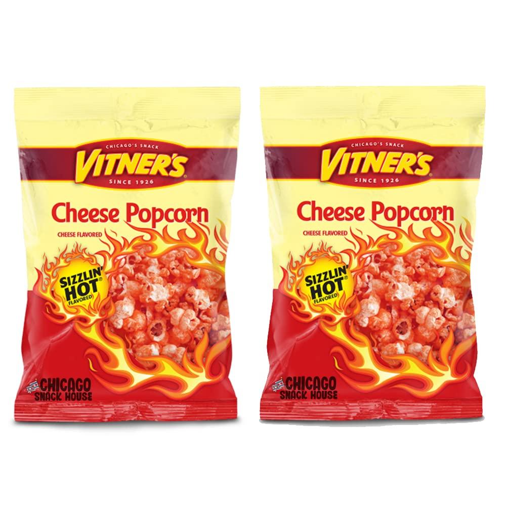 Vitner's Vitner's Sizzlin' Hot Cheese Popcorn - Chicago Snack House - 4 oz. Bags (4)