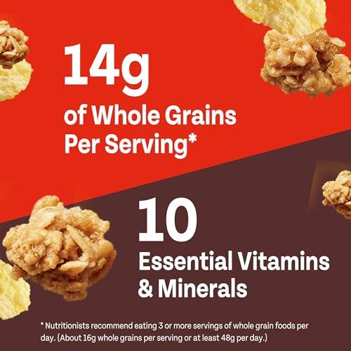 Post Post Honey Bunches of Oats Honey Roasted Breakfast Cereal, Honey Oats Cereal with Granola Clusters, Small Cereal Cup Size for Easy On-The-Go Breakfast, 2 OZ Cereal Cup (Pack of 12)