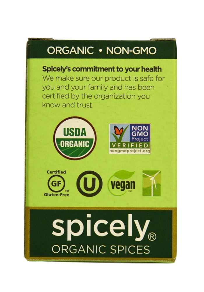 Spicely Organics Spicely Organic Marjoram Whole 0.1 Oz Certified Gluten Free