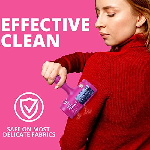 WBM Home WBM Lint Roller Refills, Extra Sticky Lint Remover for Pet Hair, Best for Couch, Clothes & Furniture, Lint Remover, Pack of 4, Total Sheets 240