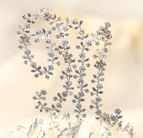 Wedding Collectibles Cottagecore Crystal Vine Monogram Large Initial Cake Topper: Letter: Large K