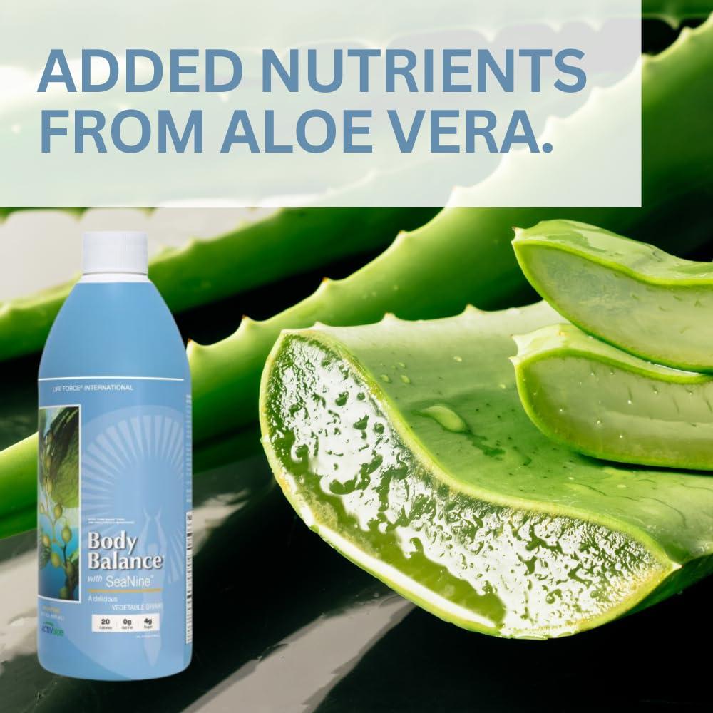 Life Force Life Force Youngevity Body Balance Land & Sea Plant Based Nutrition - Sea Vegetables, Kelp, Nori, Honey, Aloe Vera, and More - 75+ Nutrients w/Vitamins, Minerals, Amino Acids - (32 Fl Oz) (6)