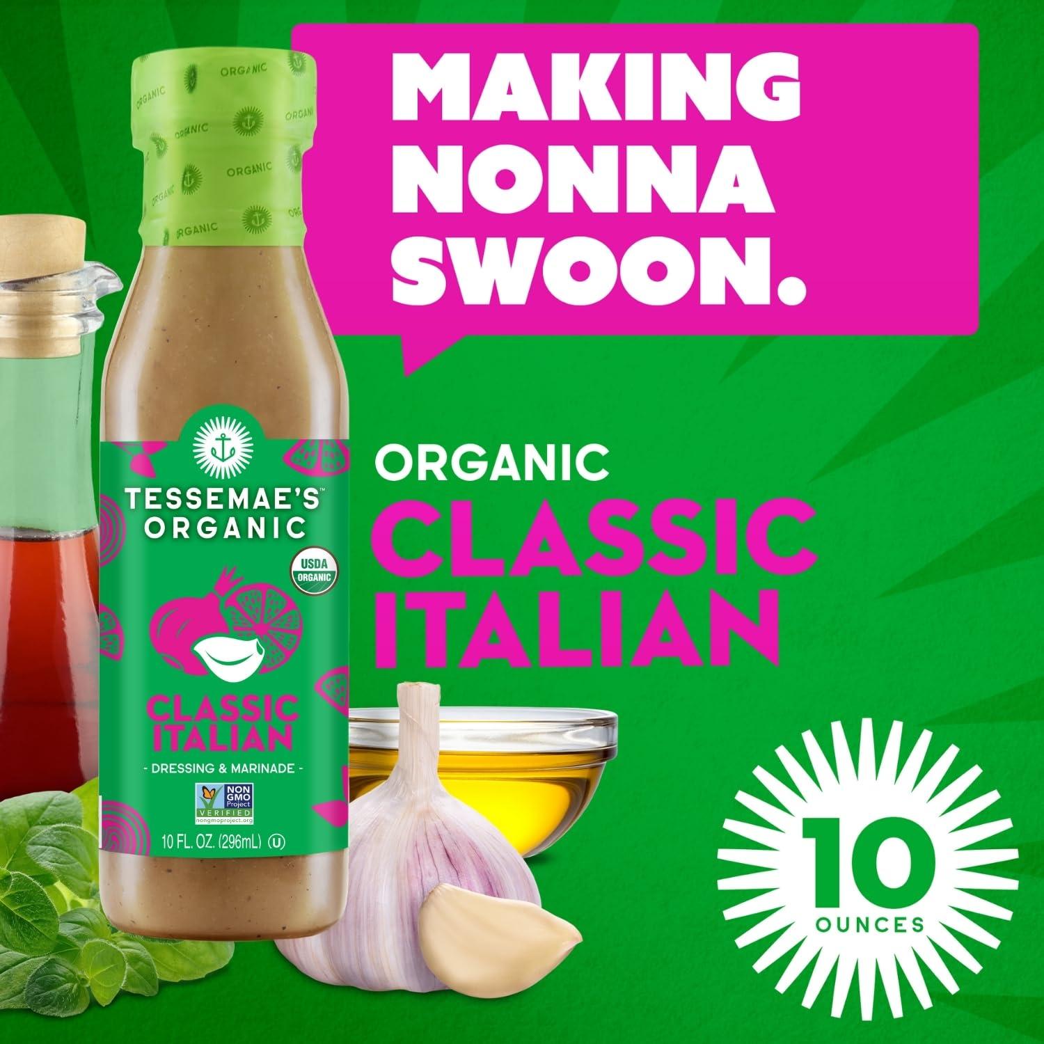 Tessemae\'s Tessemae\'s All Natural Salad Dressing - Fresh Flavors for Every Plate (6 pack, CLASSIC ITALIAN)