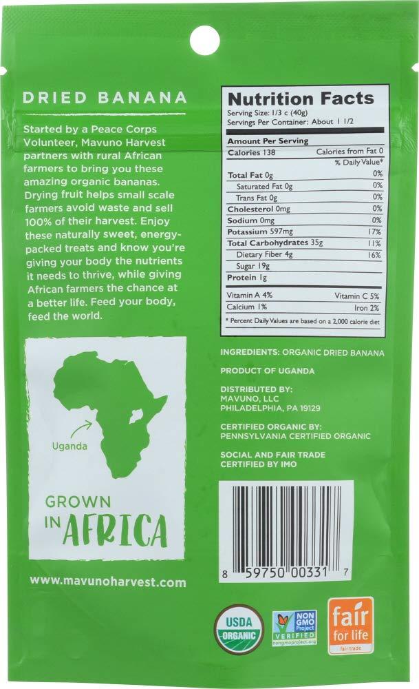 Mavuno Harvest MAVUNO HARVEST Organic Dried Banana, 2 OZ