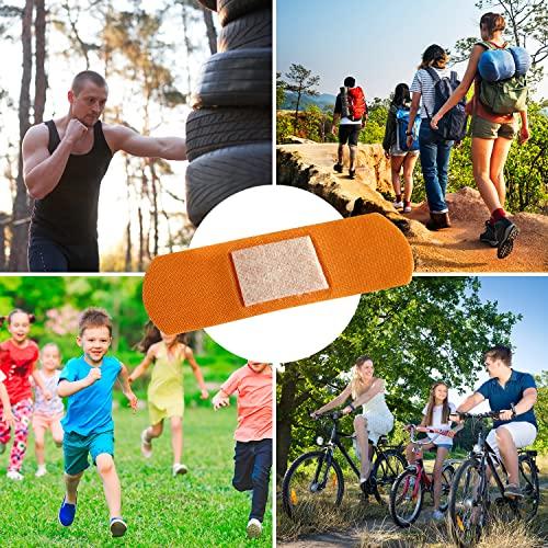 MEDca Flexible Fabric Bandages - Flex Fabric Adhesive Bandages Finger-Tip Bandages Knuckles andThumb Bandages for Finger Careand to Protect Wounds from Infection - (200 Count)