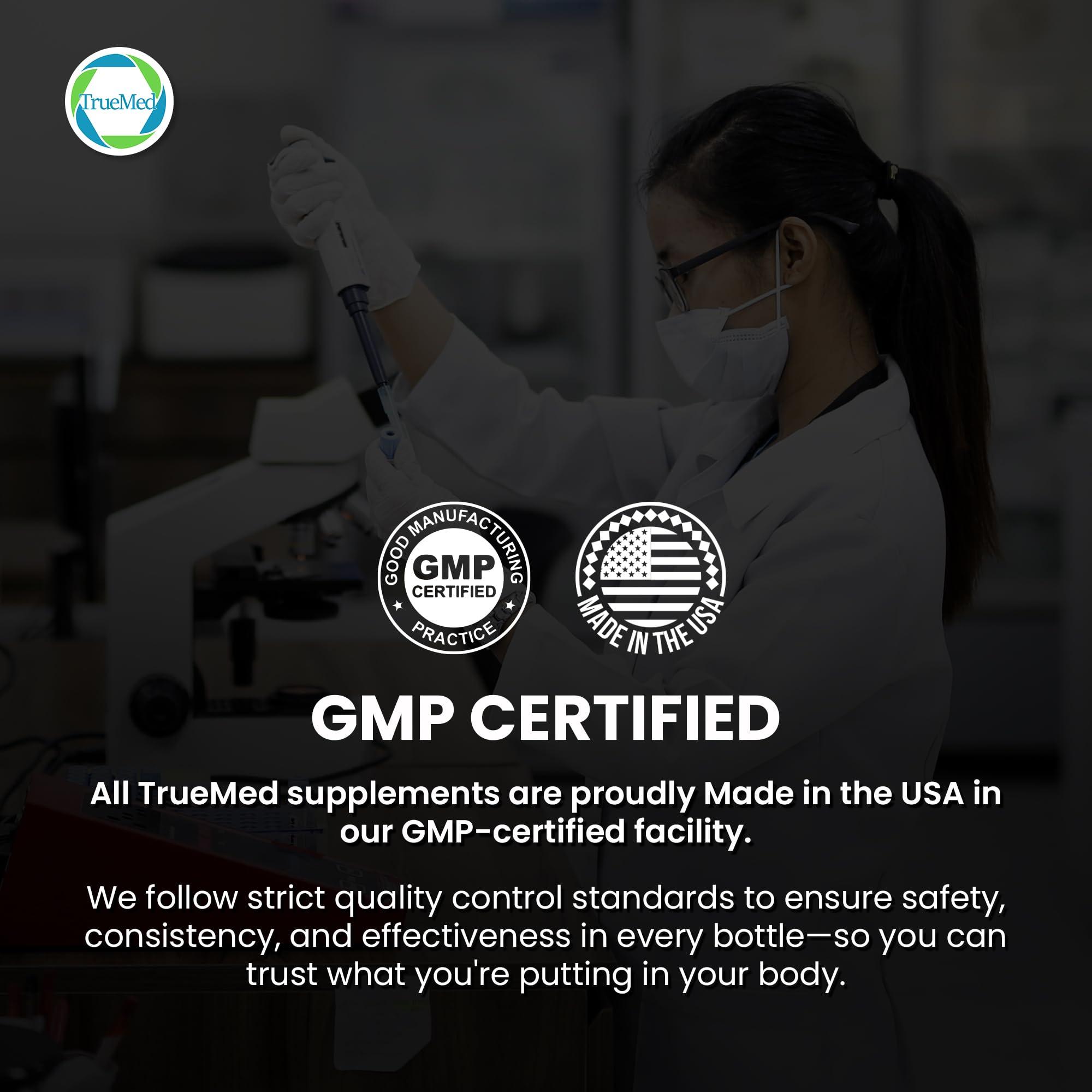 TRUEMED TRUEMED Activated Charcoal Organic Coconut Shell Derived Charcoal Capsule,1200mg, 60 Capsules, Support Detox & Digestive Health, Activated Charcoal Capsules for Health-Conscious Individuals