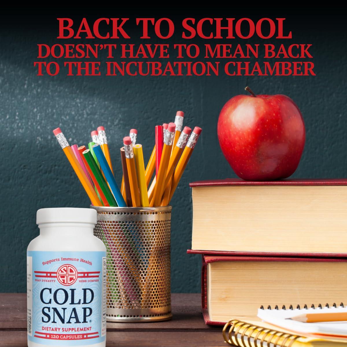 Snap Dynasty Herb Company Snap Dynasty Cold Snap - 120ct Capsules, Pack of 1 - Plant Based Comprehensive Immune Health Support for All Ages, Rapid Supplements for Cold and Flu Support, No Contraindications