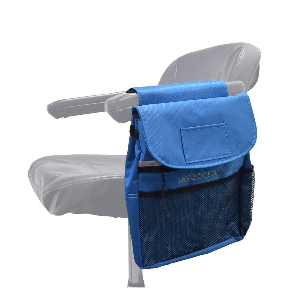 AlveyTech AlveyTech Saddle Bag for Mobility Scooter, Wheelchair, & Power Chair (Large, Blue) - Armrest Accessories Holder for Wheelchairs and Electric Scooters, Side Pouch Storage Organizer, Bags for Adults