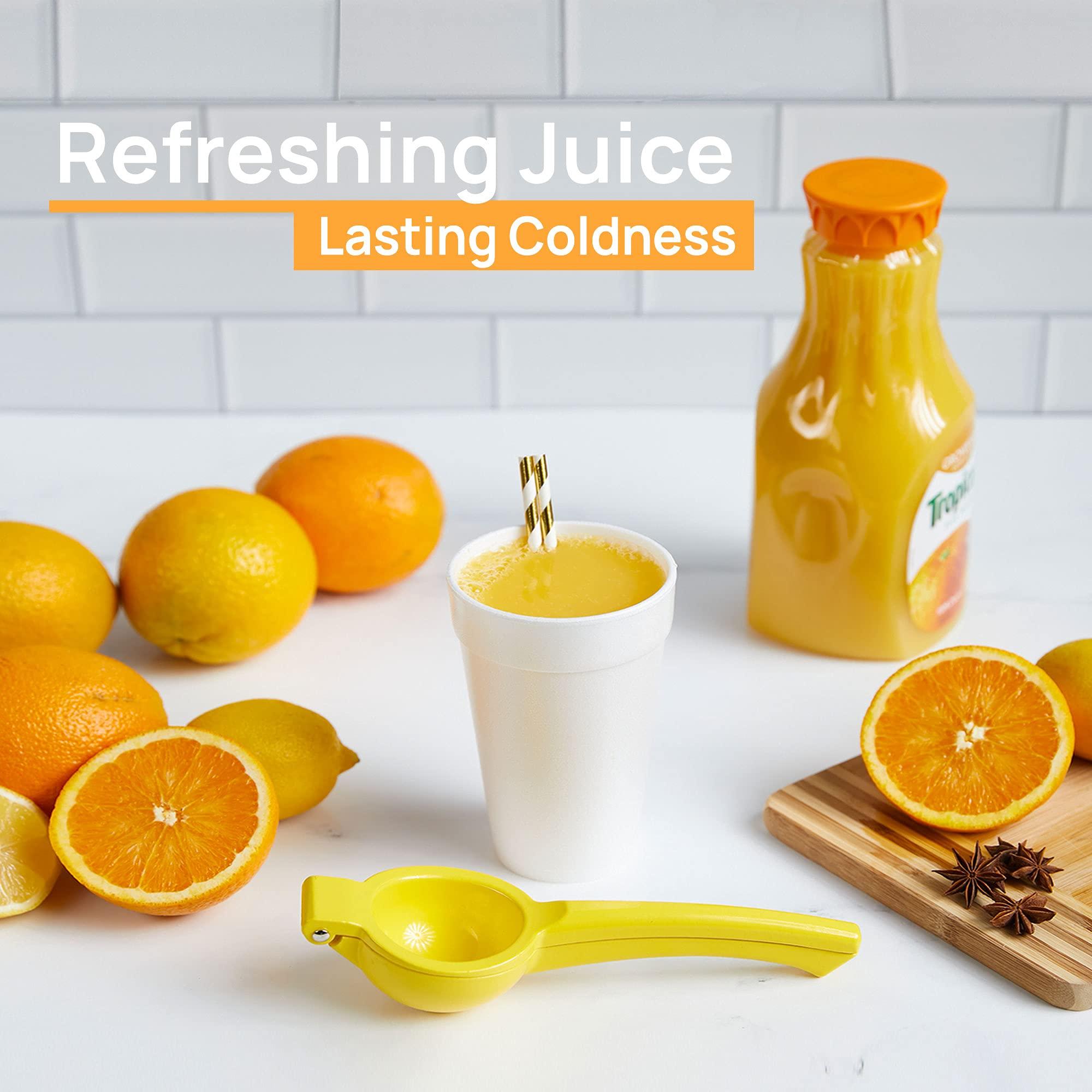 Shop Square 16 Oz Disposable Foam Cups (50 Pack), White Foam Cup Insulates Hot & Cold Beverages, Made in the USA, To-Go Cups - for Coffee, Tea, Hot Cocoa, Soup, Broth, Smoothie, Soda, Juice