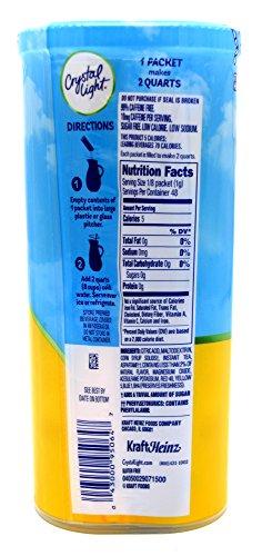 Crystal Light Crystal Light Iced Tea Drink Mix, Natural Lemon Flavor (12-Quart), 1.4-Ounce Packages (Pack of 4)