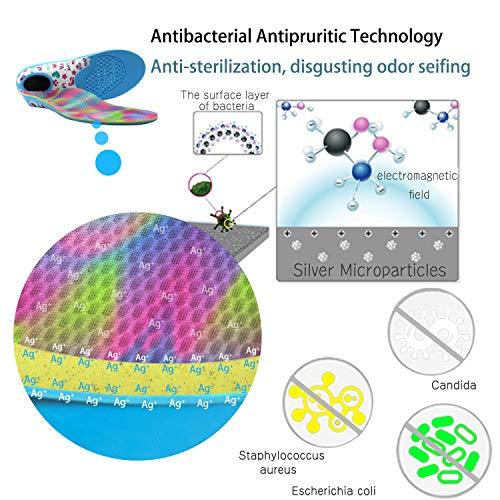 EVERHEALTH Kids Orthotic Insoles Arch Support Shoe Inserts for Flat Feet, Over-Pronation, Plantar Fasciitis, Foot Heel Pain Relief, Lightweight, Shock Absorbing and Breathable Insoles for Active Children