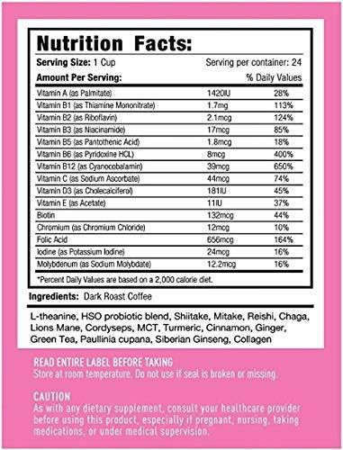 Lean Joe Bean Lean Joe Bean Superfood Coffee | Organic Instant Keto Coffee with Mushrooms, MCT, Collagen, Turmeric, Probiotics & Folate | Coffee backed by Science (24 Count)