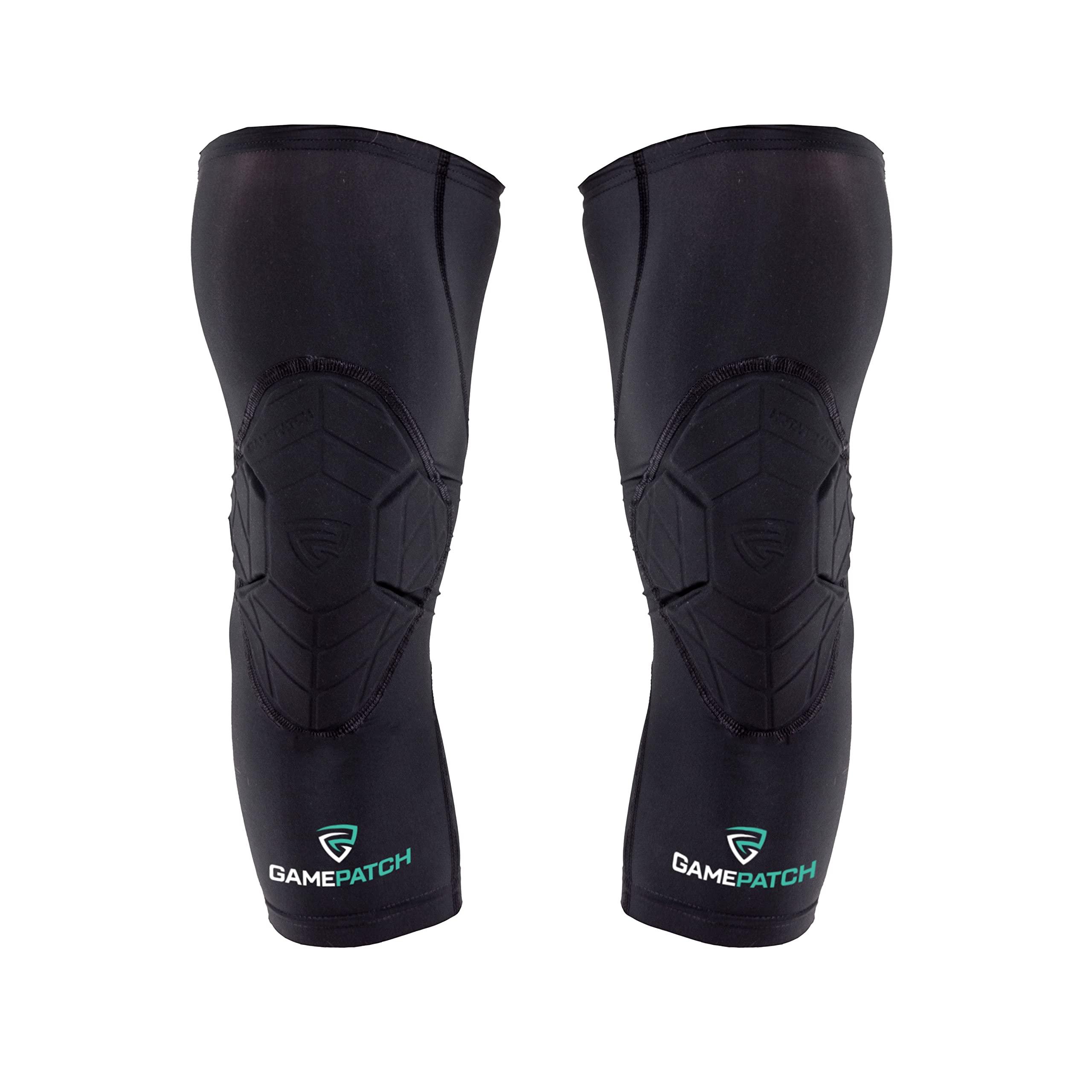 Gamepatch Gamepatch Knee Pads | Compression Sleeve Joint Protection | Shock Absorbing Technology | Men Women Kids, Black, Size XL