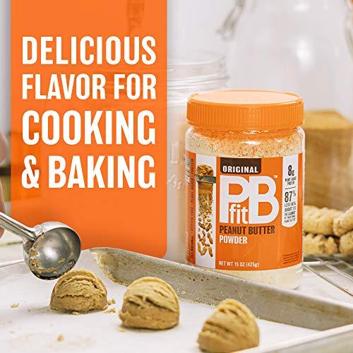 PBfit PBfit All-Natural Peanut Butter Powder, Peanut Butter Powder from Real Roasted Pressed Peanuts, Low in Fat High in Protein, Natural Ingredients, 8 oz, 227g
