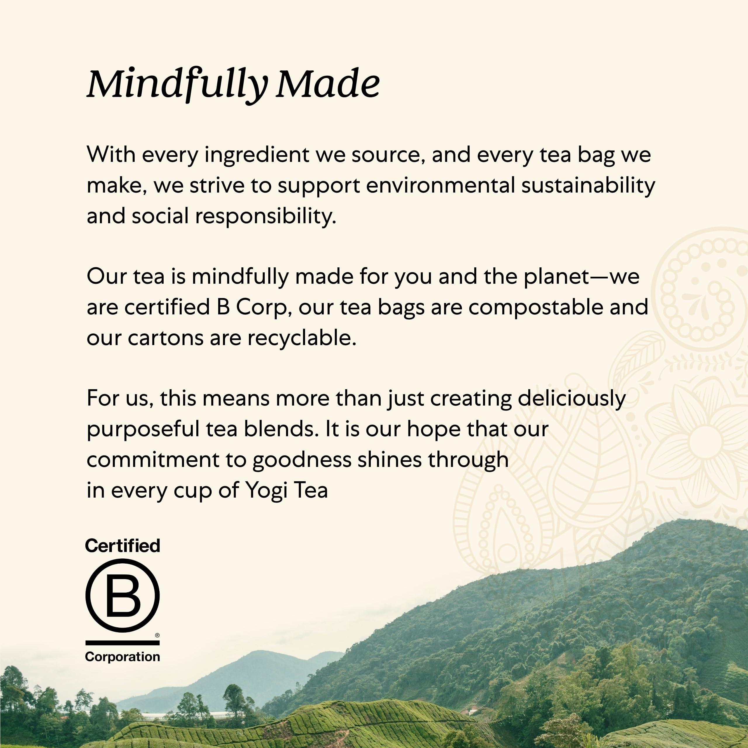 Yogi Yogi Raspberry Leaf Tea - Organic Raspberry Leaf Tea Supports Reproductive Health - Organic Tea Bags - Caffeine Free - 16 Tea Bags Per Pack (6 Packs)