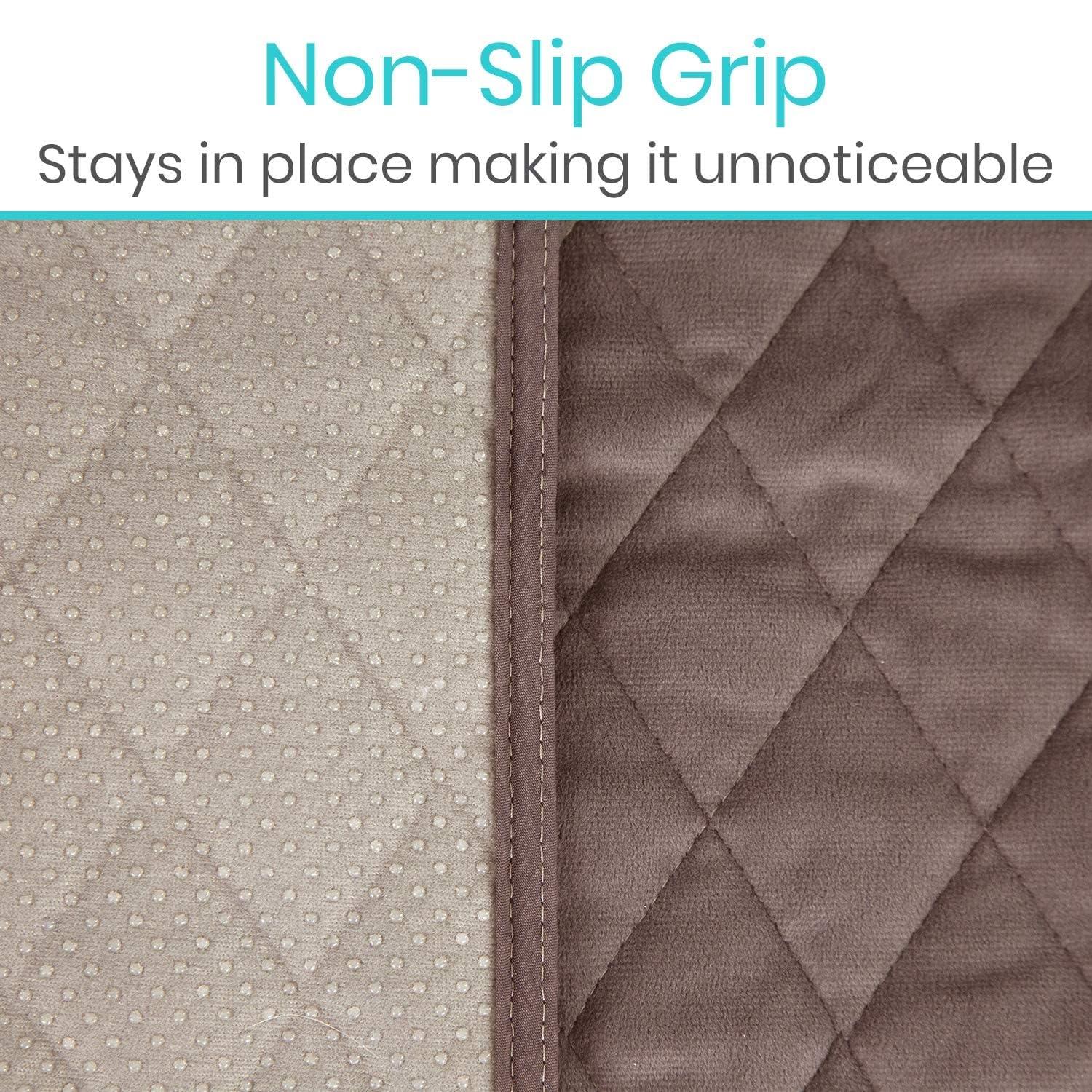 SURES Sures Waterproof Chair Pads for Incontinence (22\" x 21\") - Washable, Waterproof Seat Protector - Chair Protector Seat Cover - Absorbent Incontinence Pad for Bed, Seat Car Wheelchair & Recliner (Brown)