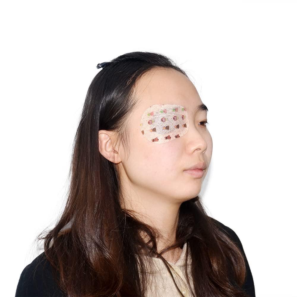 AndicAge Kids Adhesive Eye Patches Cute Eye Pads with 3 Different Designs Disposable Eye Patch Pad for Amblyopia, Lazy Eye (60 Count)