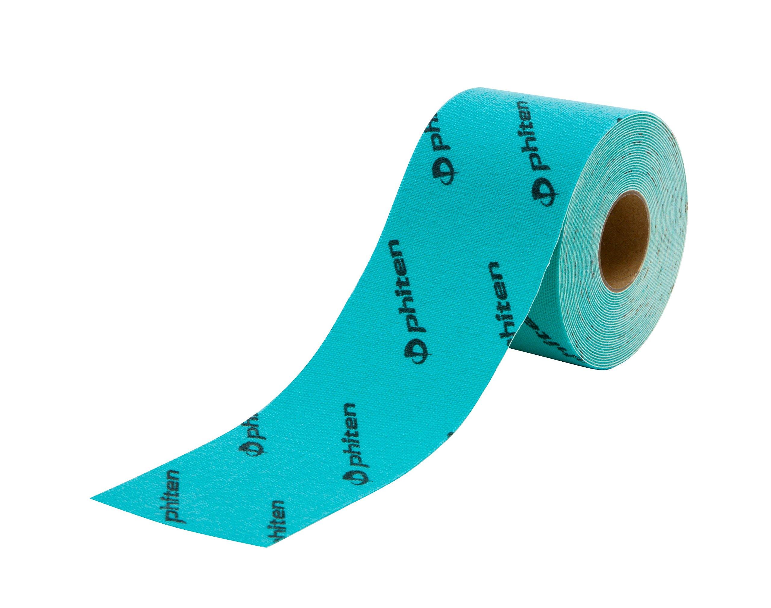 Phiten Phiten X30 Titanium Power Tape - Water-Resistant Kinesiology Tape for Muscle, Knee, Shoulder and Joint Support - Professional Sports Therapeutic Athletic Kinesio Tape - Turquoise, 2” x 14.7’