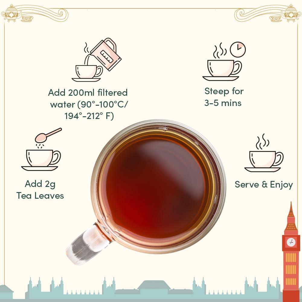 VAHDAM VAHDAM, Weekend in London Valentines Day Tea Gift Set - 9 Loose Teas | Tin Caddy Travel Edition Gift Box | Valentines Day 2025 Gift Ideas for Women & Men | Gluten Free, Non GMO