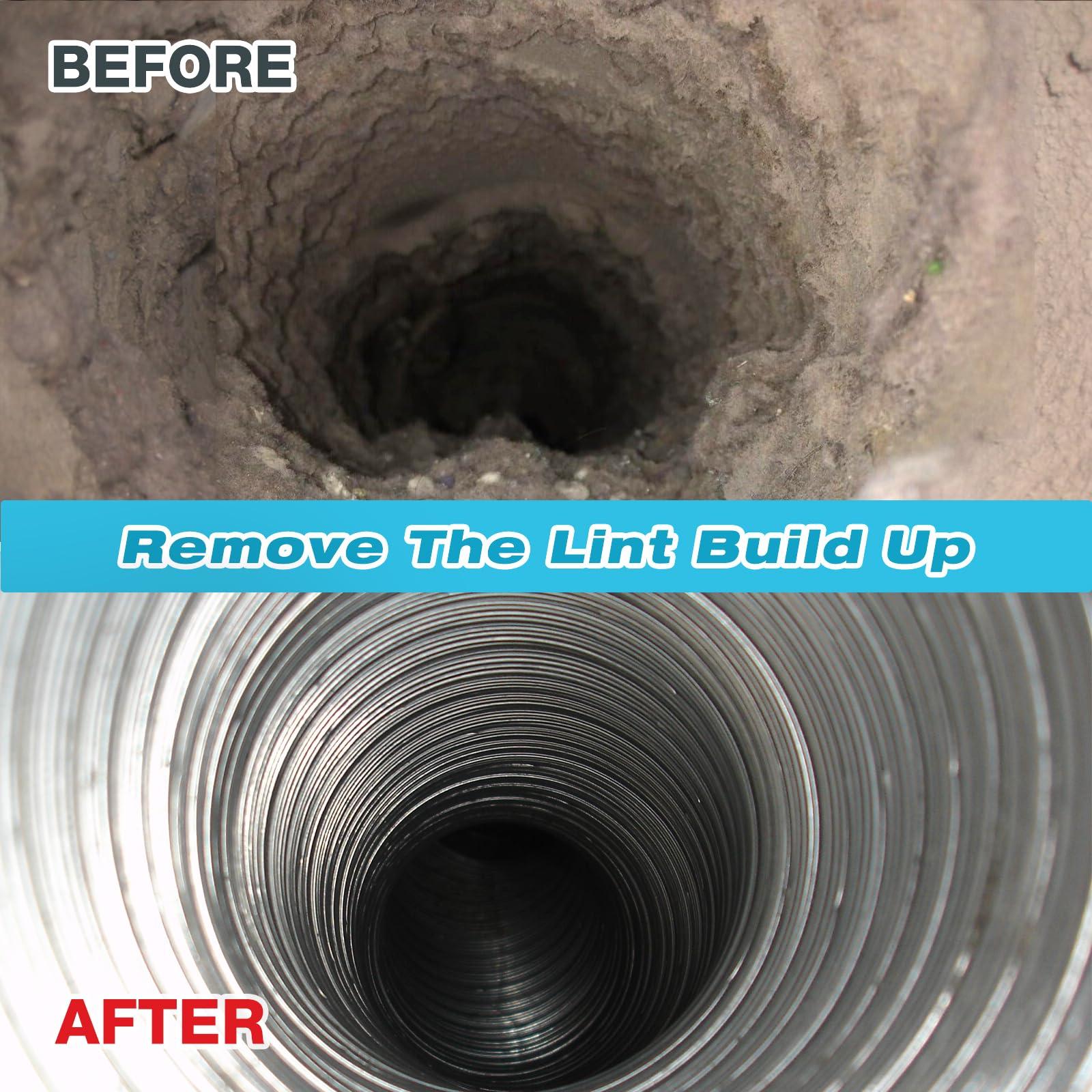 Sealegend Sealegend 50 FEET Dryer Vent Cleaner Kit, Lint Remover Upgrade Flexible Quick Snap Brush with Drill Attachment Extend Up to 50 FEET for Easy Cleaning Use with or Without a Power Drill