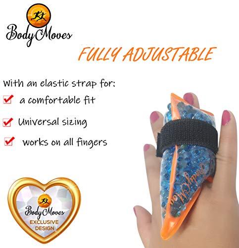 BodyMoves BodyMoves Finger Splint plus sleeve plus finger Hot and Cold Pack (3 pc set, Midnight Black)