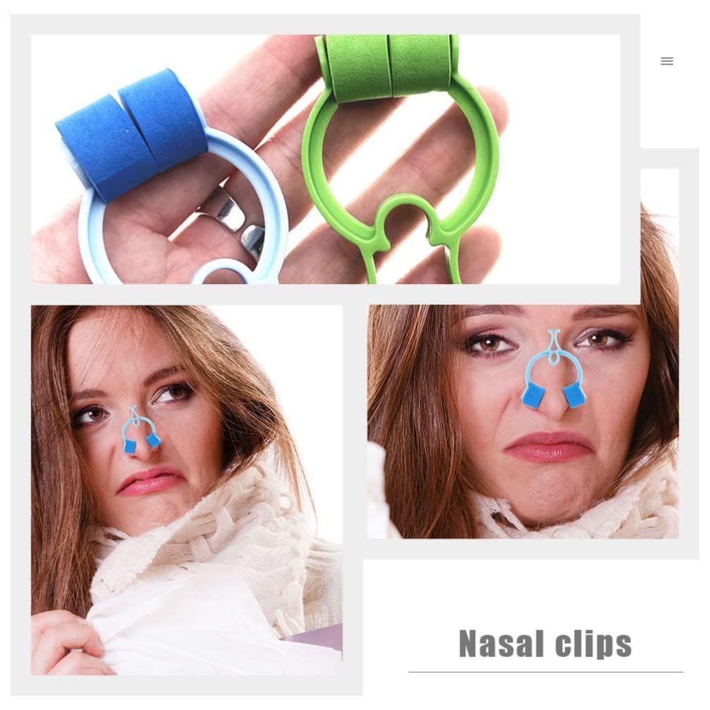DOITOOL Plastic Clips Stop Nosebleeds Epistaxis Clip: 20pcs Nose Bleed Stopper Nasal Clip Treatments Foam Nose Slap for Emergency Accident Accessory Blue