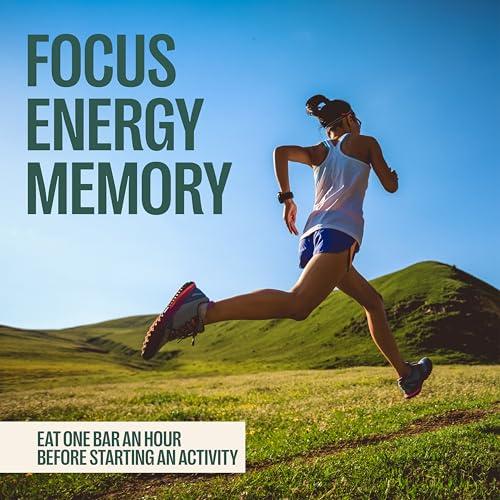 Orlo ORLO BRAIN PERFORMANCE BAR Vegan Protein Bars for Brain & Energy Support Focus & Memory, Pre & Post Workout Recovery Gluten Free Snack with L-Theanine, Lions Mane, Spirulina & More (SINGLE BAR)