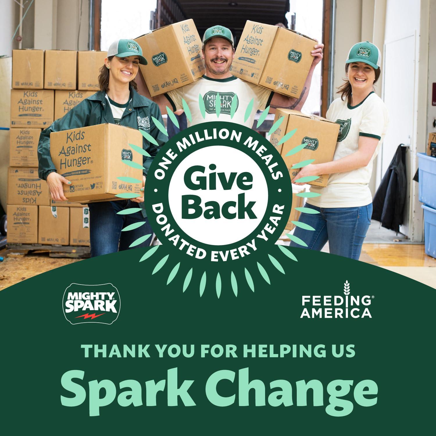 Mighty Spark Mighty Spark Chicken Snack Sticks Variety Pack - Original + Teriyaki - 6g of Protein, Gluten Free, Soy Free Jerky Sticks - High Protein Keto Snacks, Weight Watchers Approved Snacks - 24 ct