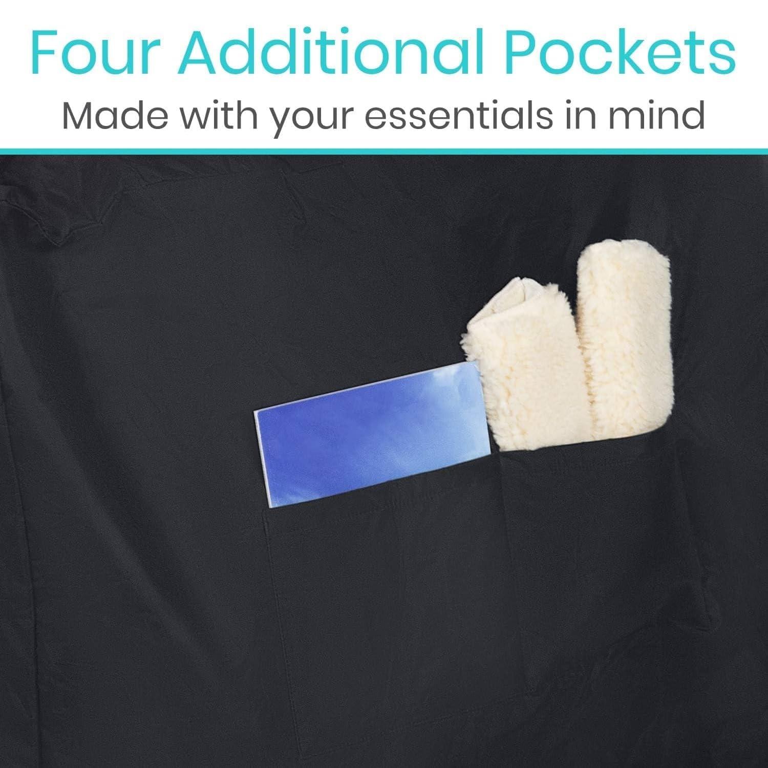 PenRux PenRux Rollator Travel Bag, Waterproof Wheelchair Bag for Folding Walker Large Capacity Oxford Cloth Wheelchair Transport Bag, 45.3x31.5x15.7inch