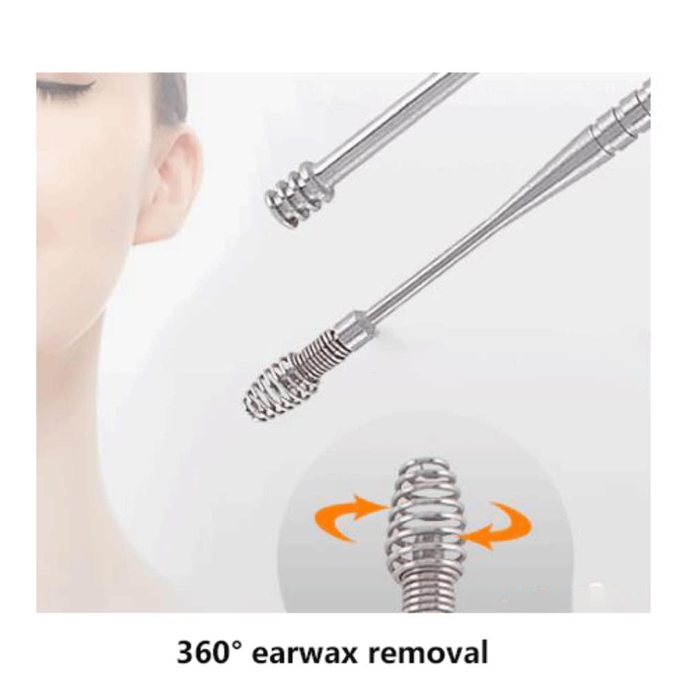 DCYEQRQ DCYEQRQ Ear Wax Removal Kit Ear Wax Removal Tool 8 PCS Ear Cleaning Kit Portable Ear Cleaner Set Ear Scoop Set for Home with Storage Box Ear Pick