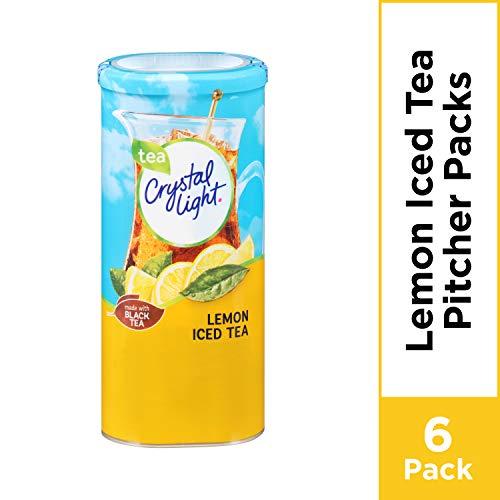 Crystal Light Crystal Light Sugar-Free Lemon Iced Tea Naturally Flavored Powdered Drink Mix 6 Count Pitcher Packets