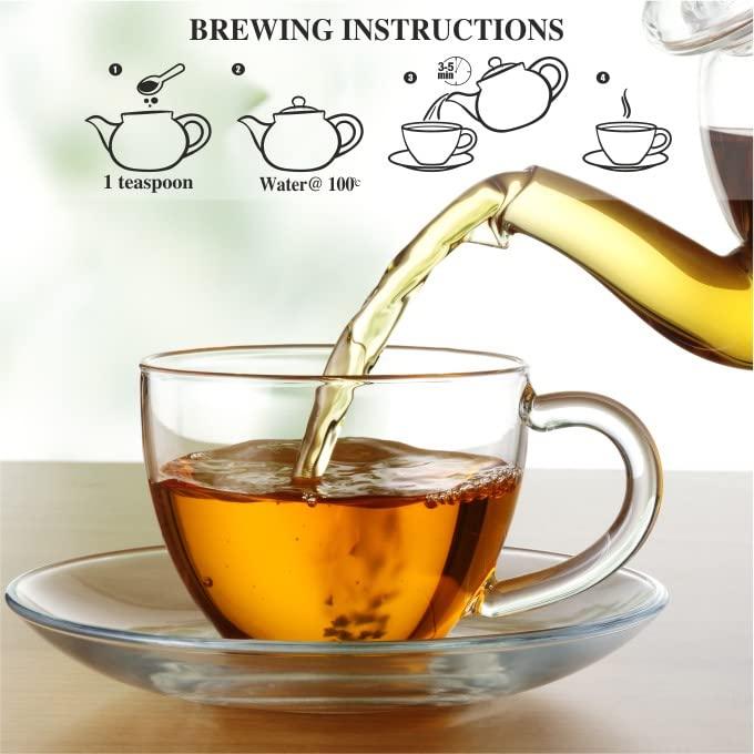 SAN-CHA SANCHA TEA BOUTIQUE, Assam English Breakfast Tea 200g (Set of 2) Assam Black Tea,Full Bodied Tea with Woody Notes, Tea Loose Leaf Assam. Malty Assam Tea